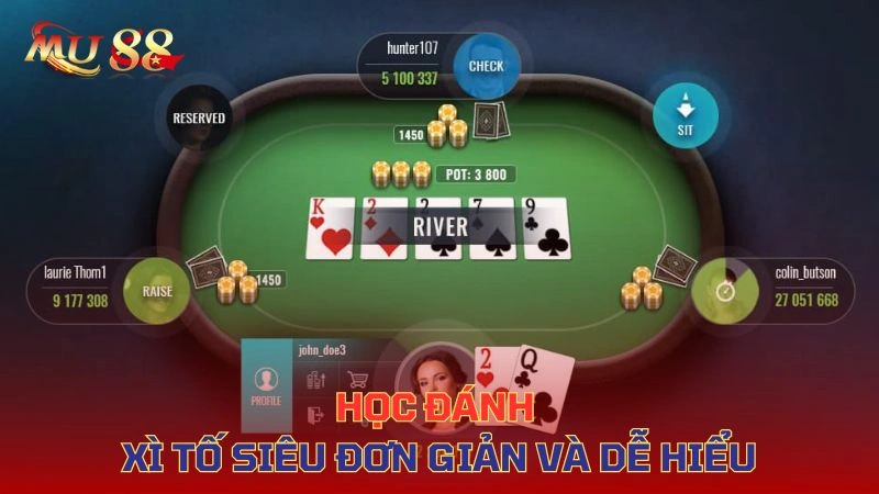 Hướng dẫn cách chơi Bài xì tố SV88 chi tiết cho người mới